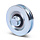 Groefwiel 50 mm met vierkante groef - 70 kg