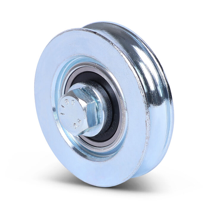 Groefwiel 50 mm met U groef - 70 kg