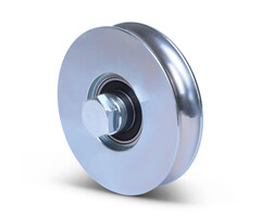 Groefwiel 98 mm met U groef - 220 kg