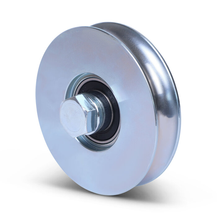 Groefwiel 98 mm met U groef - 220 kg