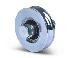 Groefwiel 78 mm met U groef - 200 kg