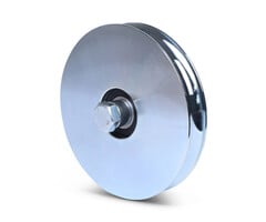 Groefwiel 160x31 mm met V groef - 700 kg