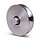 Rvs groefwiel 120 mm met U groef - 450 kg