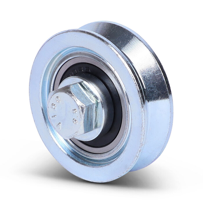 Groefwiel 40 mm met V groef - 70 kg