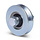 Groefwiel 80 mm met V groef - 200 kg