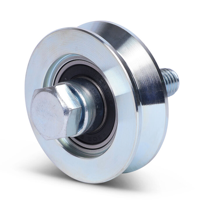 Groefwiel 70 mm met V groef - 190 kg