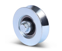 Groefwiel 60 mm met V groef - 100 kg