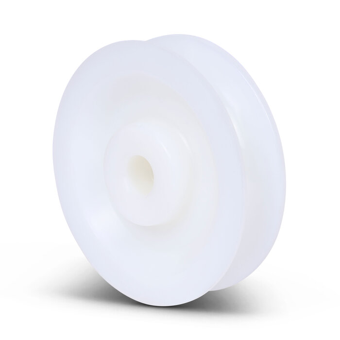 Kunststof kabelschijf 100 mm met U groef - 160 kg