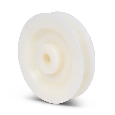 Kunststof kabelschijf 120 mm met U groef - 300 kg