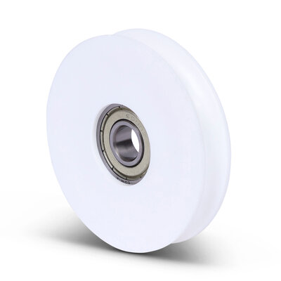 Kunststof kabelschijf 65 mm met U groef - 135 kg