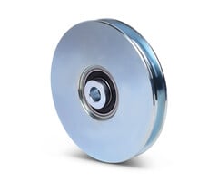 Kabelschijf 117 mm met U groef - 240 kg