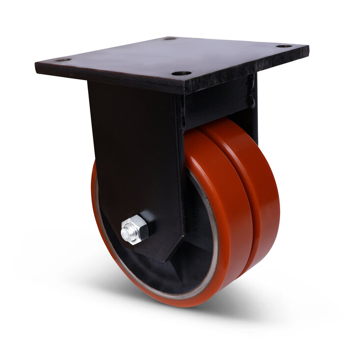 PU bokwiel 200 mm - kogellager - 2200 kg