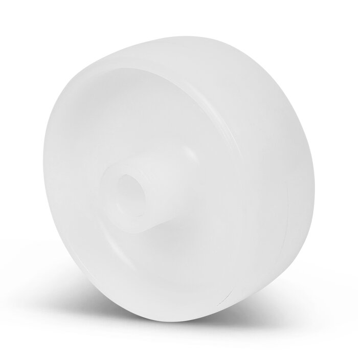 Nylon wiel 80 mm - asgat 12 mm - 100 kg