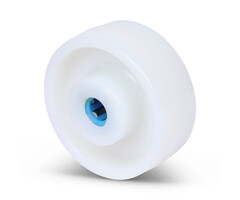 Rvs wiel 80 mm Nylon - 150 kg