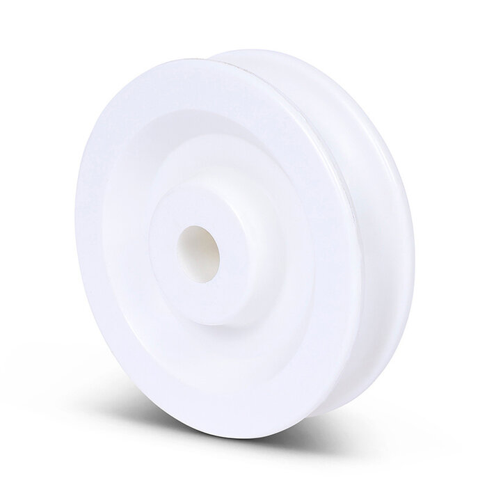 Kunststof kabelschijf 80 mm met U groef - 140 kg