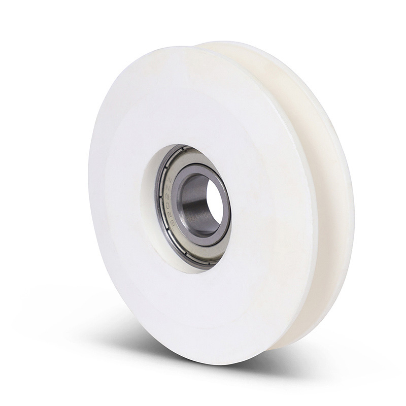Kunststof kabelschijf 80 mm met U groef - 245 kg