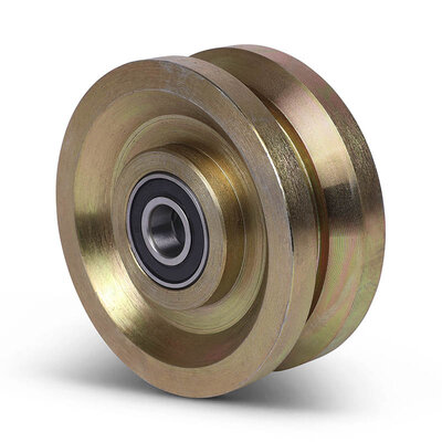 Groefwiel 100 mm met V groef - 600 kg