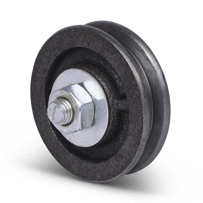 Groefwiel 60 mm met vierkante groef - 100 kg