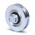 Groefwiel 50 mm met vierkante groef - 70 kg