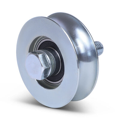 Groefwiel 80 mm met U groef - 200 kg