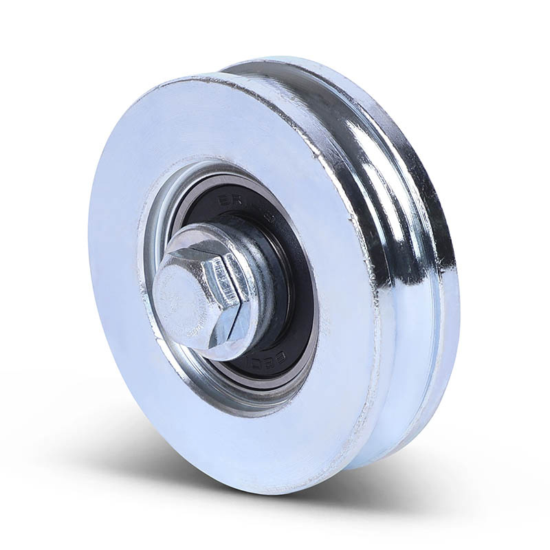 Groefwiel 60 mm met U groef - 100 kg