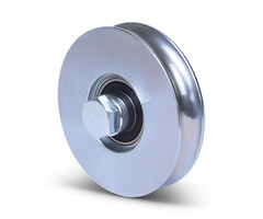 Groefwiel 98 mm met U groef - 220 kg