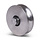 Rvs groefwiel 100 mm met U groef - 425 kg