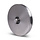 Rvs groefwiel 200 mm met U groef - 330 kg