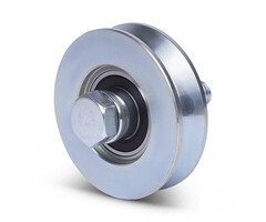 Groefwiel 78 mm met V groef - 200 kg