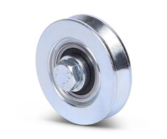 Groefwiel 50 mm met V groef - 70 kg