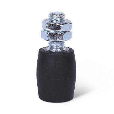 Geleiderol 32 mm schuifpoort - rubber - 70 kg