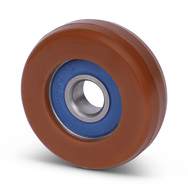 Rvs geleiderol 50x18 mm - polyurethaan - 100 kg