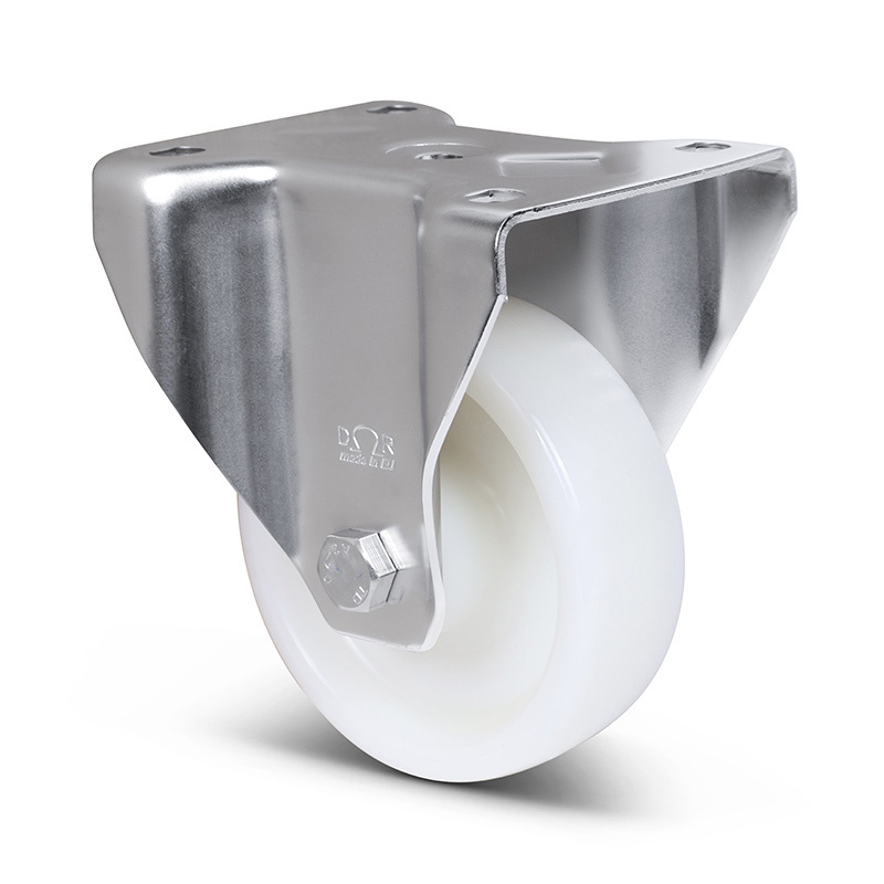 Rvs bokwiel 125 mm - Nylon - 700 kg