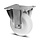 Rvs bokwiel 125 mm - Nylon - 500  kg