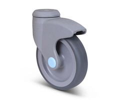 Kunststof zwenkwiel 125 mm - 100 kg