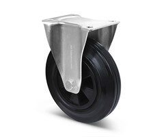 Volrubber bokwiel 160 mm - 140 kg