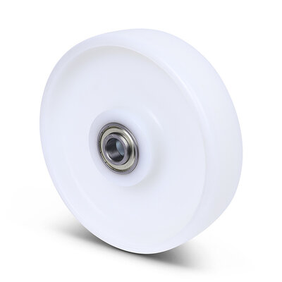 Nylon wiel 160 mm - kogellager asgat 20 mm - 700 kg