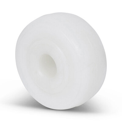 Nylon wiel 80 mm - asgat 20 mm - 500 kg