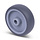 Rubber wiel 100 mm - asgat 12 mm - 100 kg