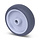 Rubber wiel 100 mm - asgat 8 mm - 80 kg