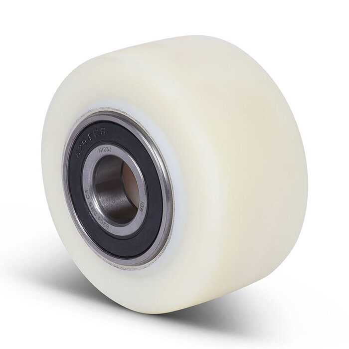 Gietnylon wiel 80 mm - kogellager - 1000 kg