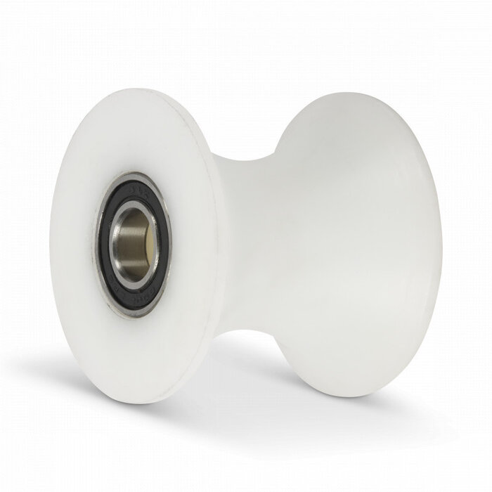 Kunststof diabolorol 87 mm - asgat 12 mm - 150 kg