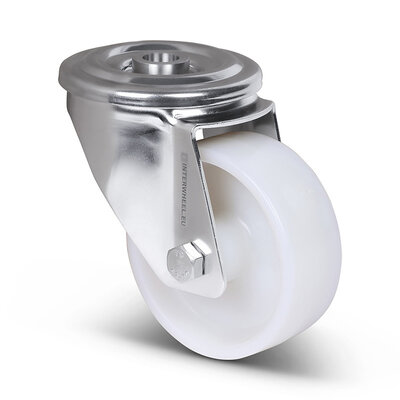 Rvs zwenkwiel 80 mm - Nylon - 150 kg