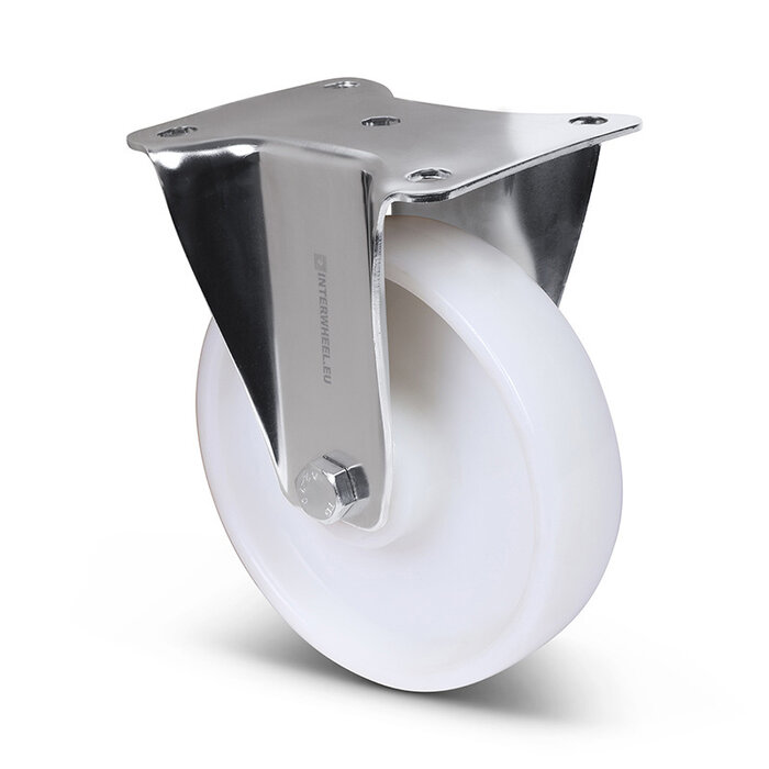Rvs bokwiel 160 mm - Nylon - 450 kg