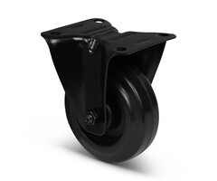 Zwart bokwiel 100 mm - 150 kg