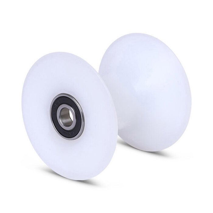 Kunststof diabolorol 87 mm - asgat 12 mm - 150 kg