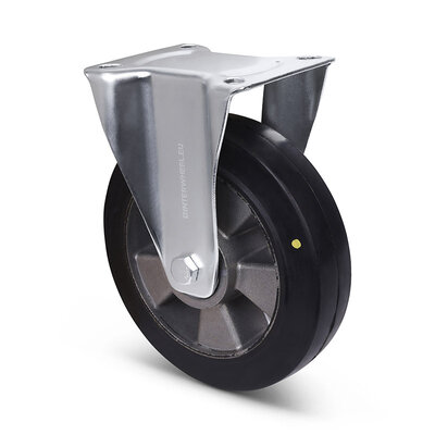 ESD Rubber bokwiel 200 mm - kogellager - 400 kg