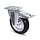 Volrubber ESD zwenkwiel met rem 200 mm - stalen velg en plaat - 205 kg