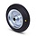 ESD wiel 200 mm - antistatisch Rubber - Rollager 20 mm - 205 kg