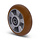 PU wiel 160 mm gebolleerd - asgat 20 mm - 510 kg